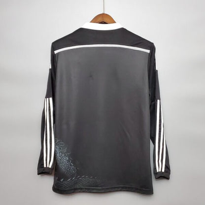 Camisa Manga Longa Retrô Torcedor Masculina Real Madrid III 2014