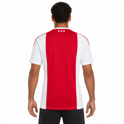 Camisa Ajax Home 26/27 Torcedor Masculina Vermelha e Branca - costas