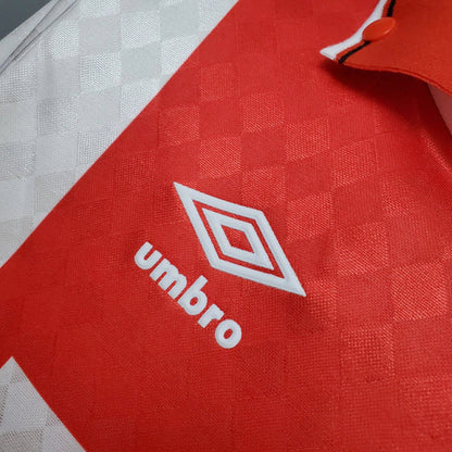 Camisa Ajax Retrô 1990-1992 Vermelha e Branca