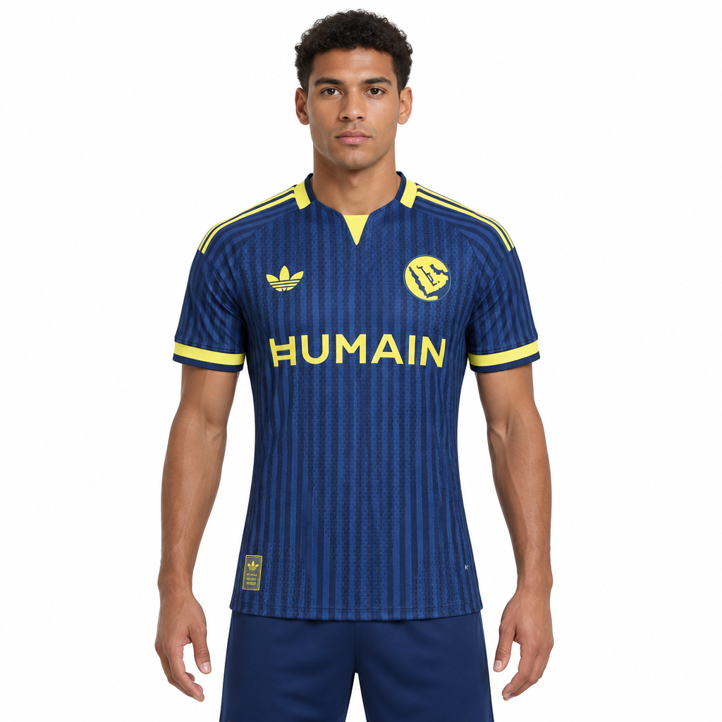 Camisa Al Nassr Away 26/27 Jogador Masculina Azul - frente