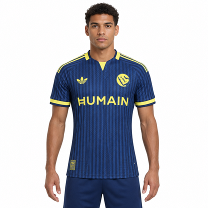 Camisa Al Nassr Away 26/27 Jogador Masculina Azul - frente
