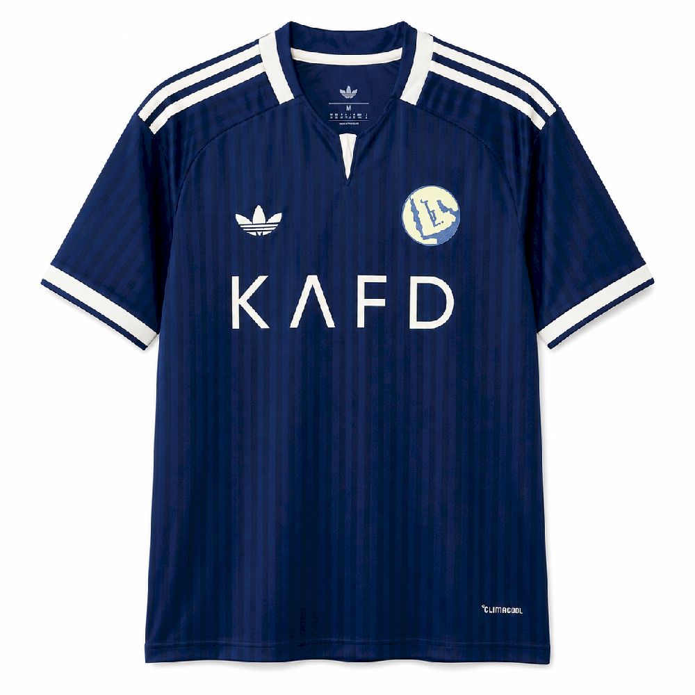 Camisa Al Nassr Away 26/27 Torcedor Masculina - Azul-marinho — camisa de frente
