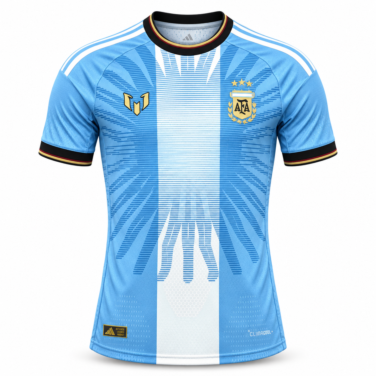 Camisa Argentina Especial 26/27 Jogador Masculina - Azul e Branca — camisa de frente