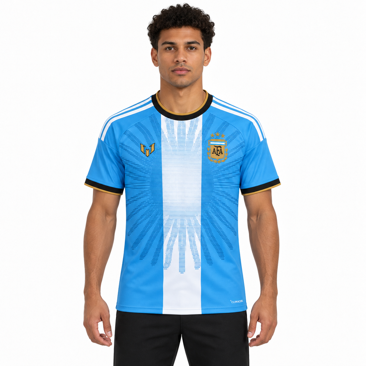 Camisa Argentina Especial 26/27 Torcedor Masculina - frente no modelo