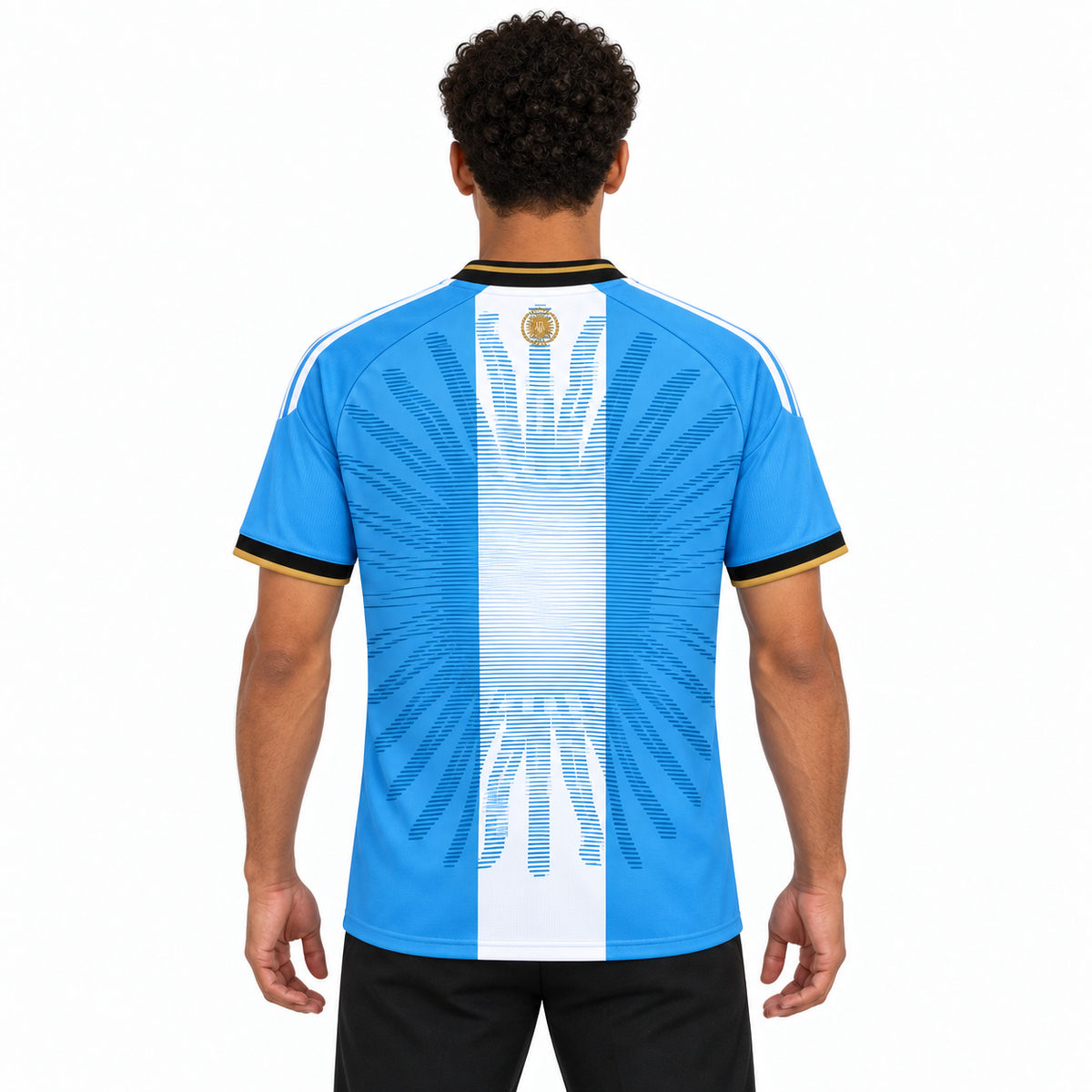 Camisa Argentina Especial 26/27 Torcedor Masculina - costas no modelo