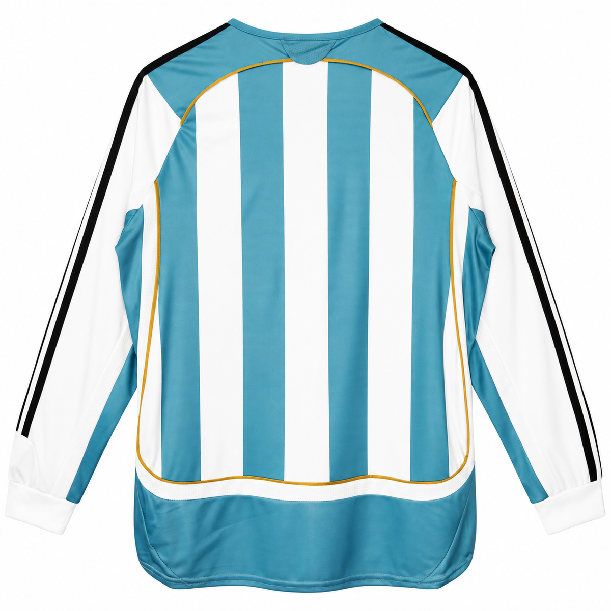 Camisa Argentina Home 2006 Retrô Masculina Manga Longa - Imagem 4