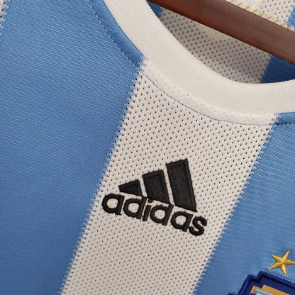 Camisa Retrô Torcedor Masculina Argentina 2010