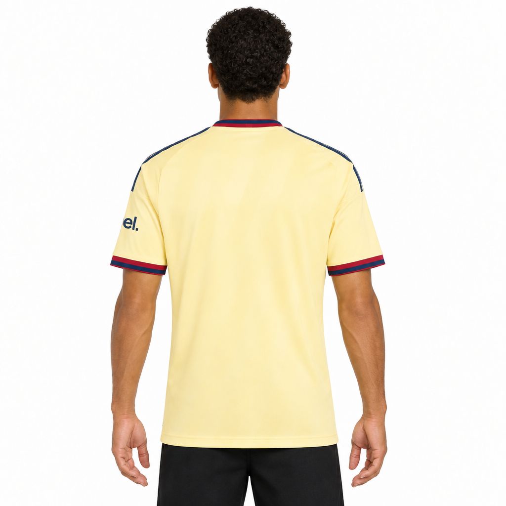 Camisa Arsenal Third 26/27 Torcedor Masculina Amarela - costas