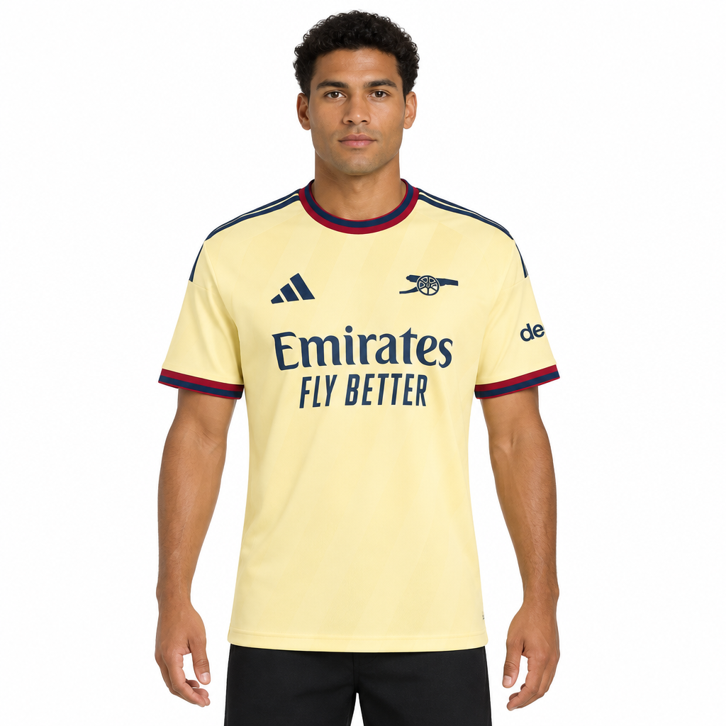 Camisa Arsenal Third 26/27 Torcedor Masculina Amarela - frente