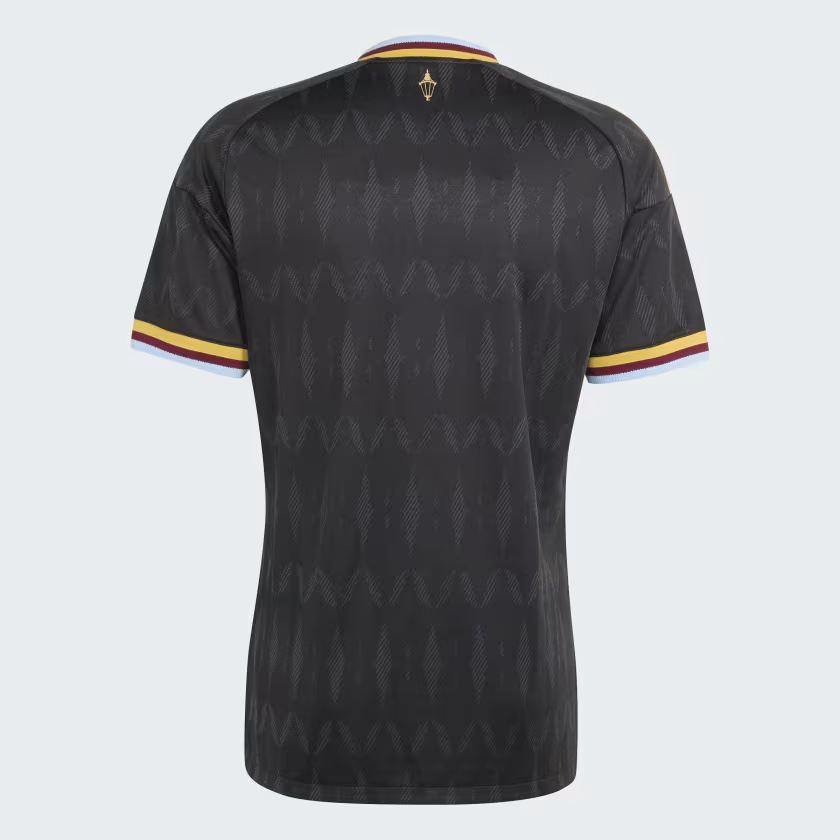 Camisa Aston Villa Away 26/27 Jogador Masculina Preta - camisa costas