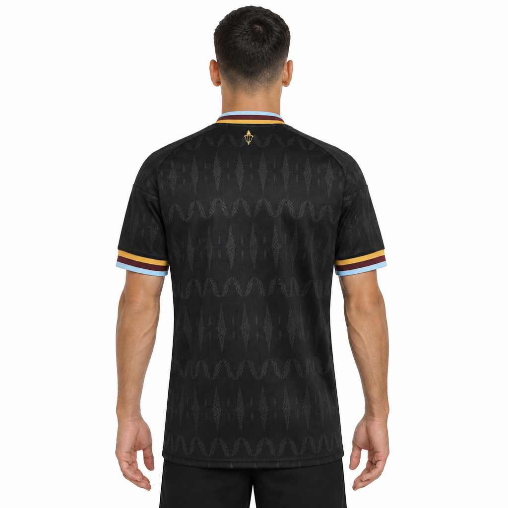 Camisa Aston Villa Away 26/27 Torcedor Masculina Preta - modelo costas