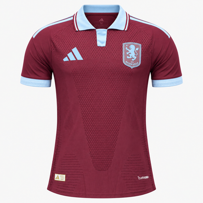 Camisa Aston Villa Home 26/27 Jogador Masculina Vinho e Azul Claro - camisa frente