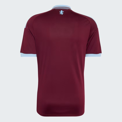 Camisa Aston Villa Home 26/27 Torcedor Masculina Vinho e Azul Claro - camisa costas