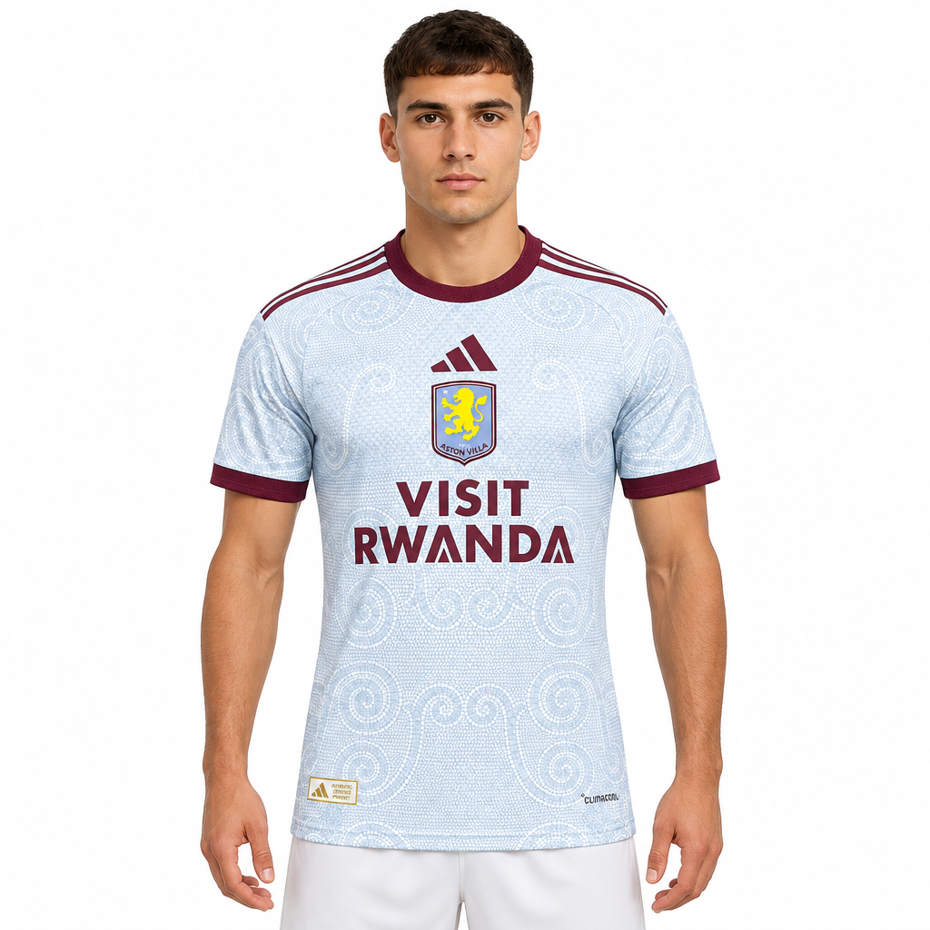 Camisa Aston Villa Third 26/27 Jogador Masculina Azul Claro - modelo frente
