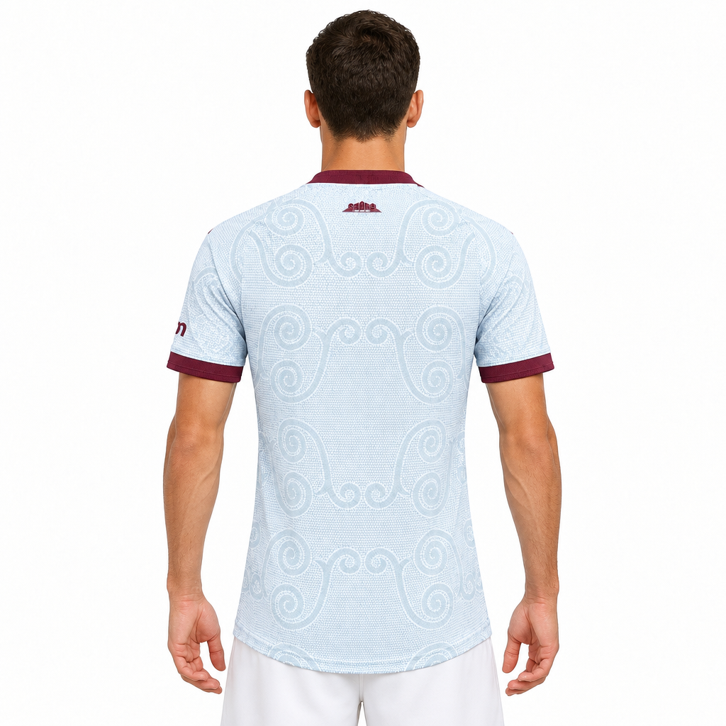 Camisa Aston Villa Third 26/27 Jogador Masculina Azul Claro - modelo costas