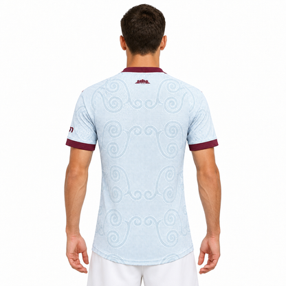 Camisa Aston Villa Third 26/27 Jogador Masculina Azul Claro - modelo costas
