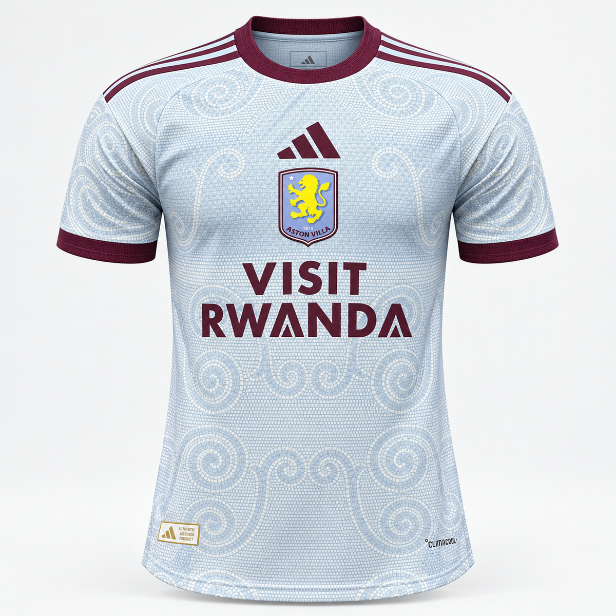 Camisa Aston Villa Third 26/27 Jogador Masculina Azul Claro - camisa frente