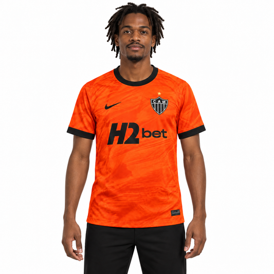 Camisa Atlético Mineiro Third 26/27 Torcedor Masculina - Laranja — modelo de frente