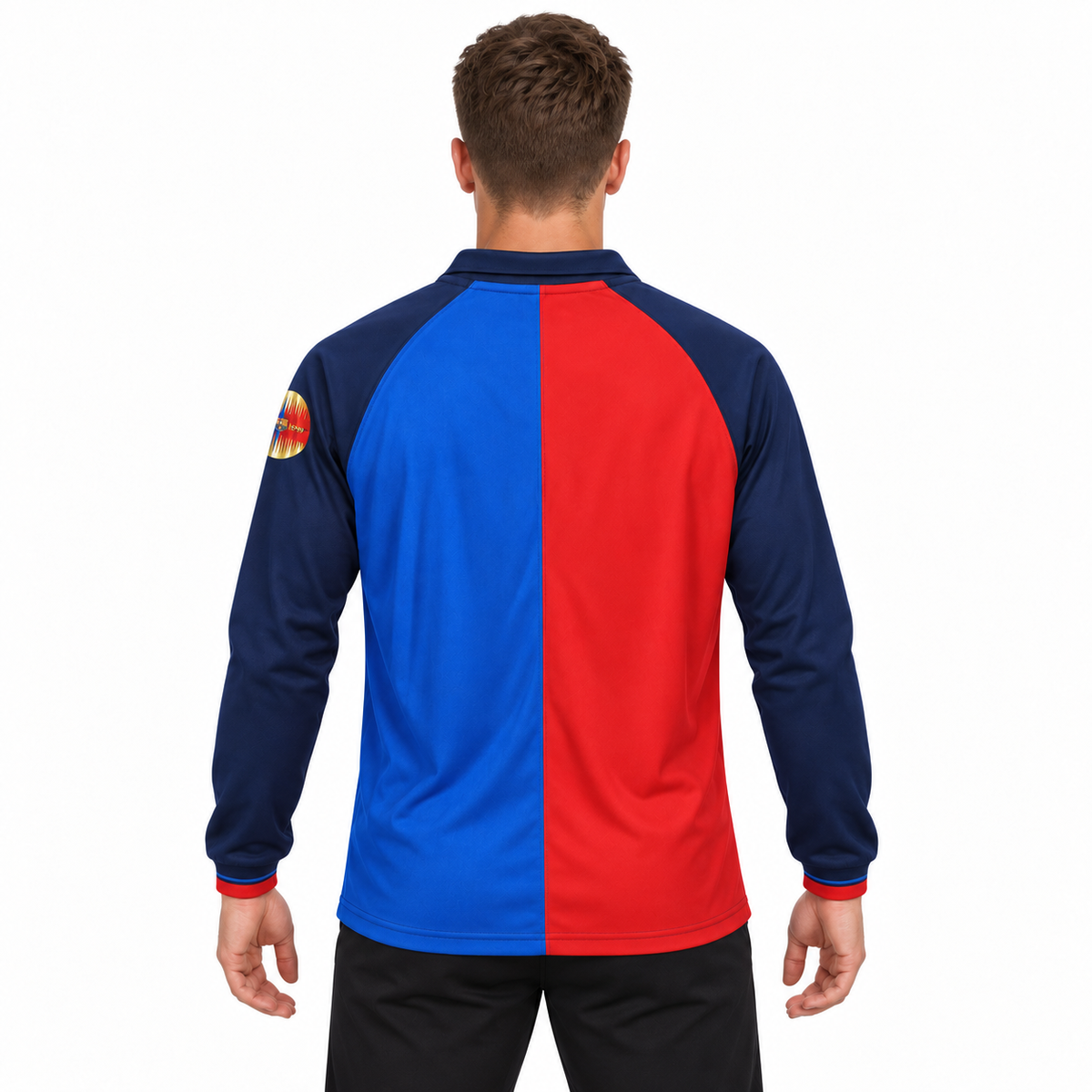 Camisa Barcelona Home 1999/00 Retrô Masculina Manga Longa - Imagem 2