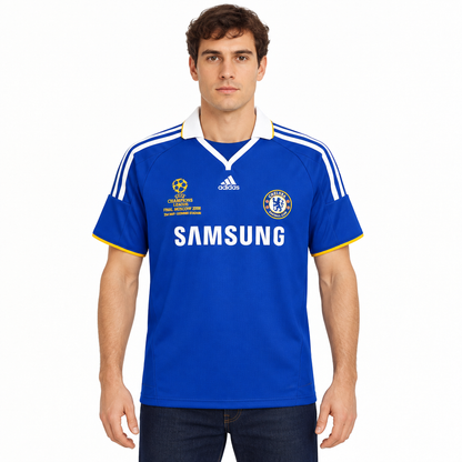 Camisa Chelsea Home 2007/08 Retrô Masculina Final da Champions - Azul