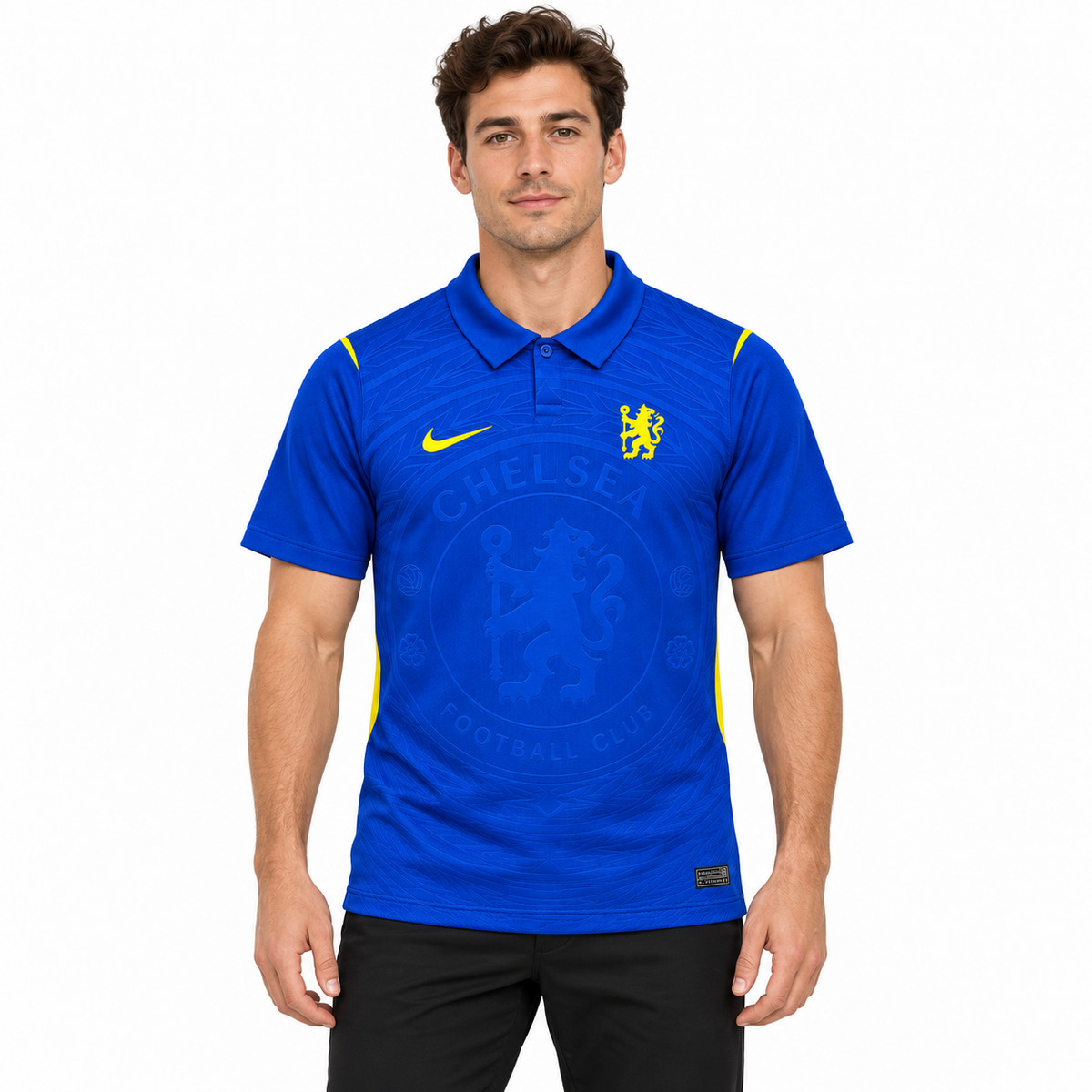 Camisa Chelsea Home 26/27 Torcedor Masculina - Azul — modelo de frente