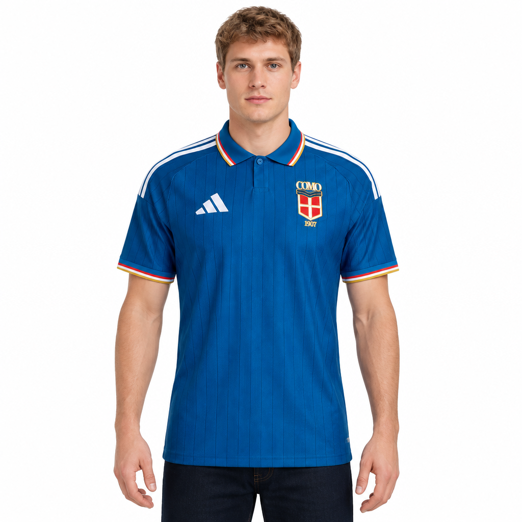 Camisa Como Home 26/27 Torcedor Masculina - frente