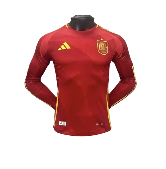 Camisa Espanha Home Manga Comprida 24/25 - Versão Jogador
