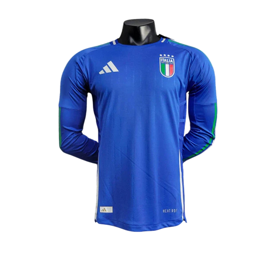 Camisa Itália Home Manga Comprida 24/25 - Versão Jogador