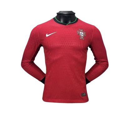 Camisa Portugal Home Manga Comprida 24/25 - Versão Jogador