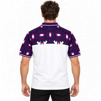 Camisa Fiorentina Away 1992/93 Retrô Masculina - Branca e Roxa - Imagem 2