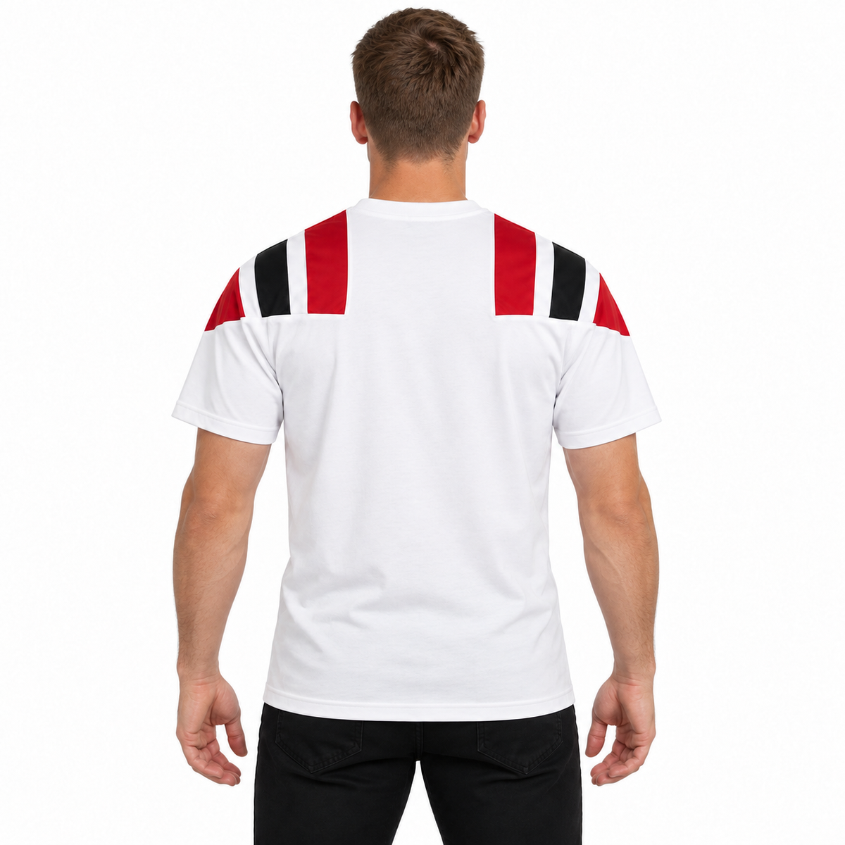Camisa Flamengo 26/27 Retrô Masculina - Branca — modelo de costas