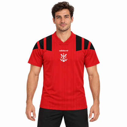 Camisa Flamengo 26/27 Retrô Masculina - Vermelha — modelo de frente