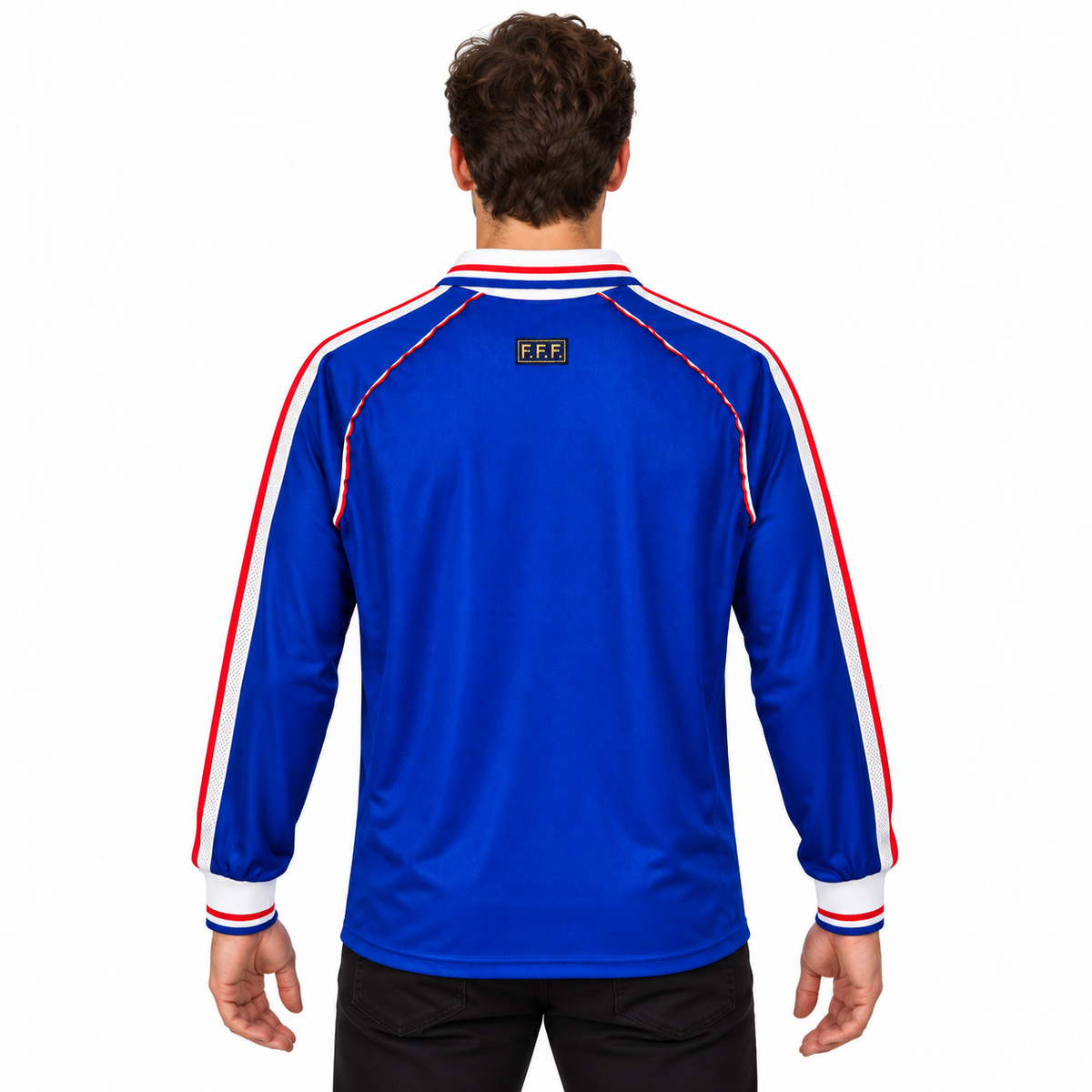 Camisa França Home 1998 Retrô Masculina Manga Longa - Imagem 2
