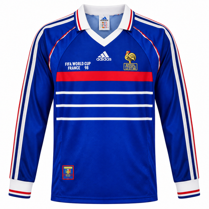 Camisa França Home 1998 Retrô Masculina Manga Longa - Imagem 3