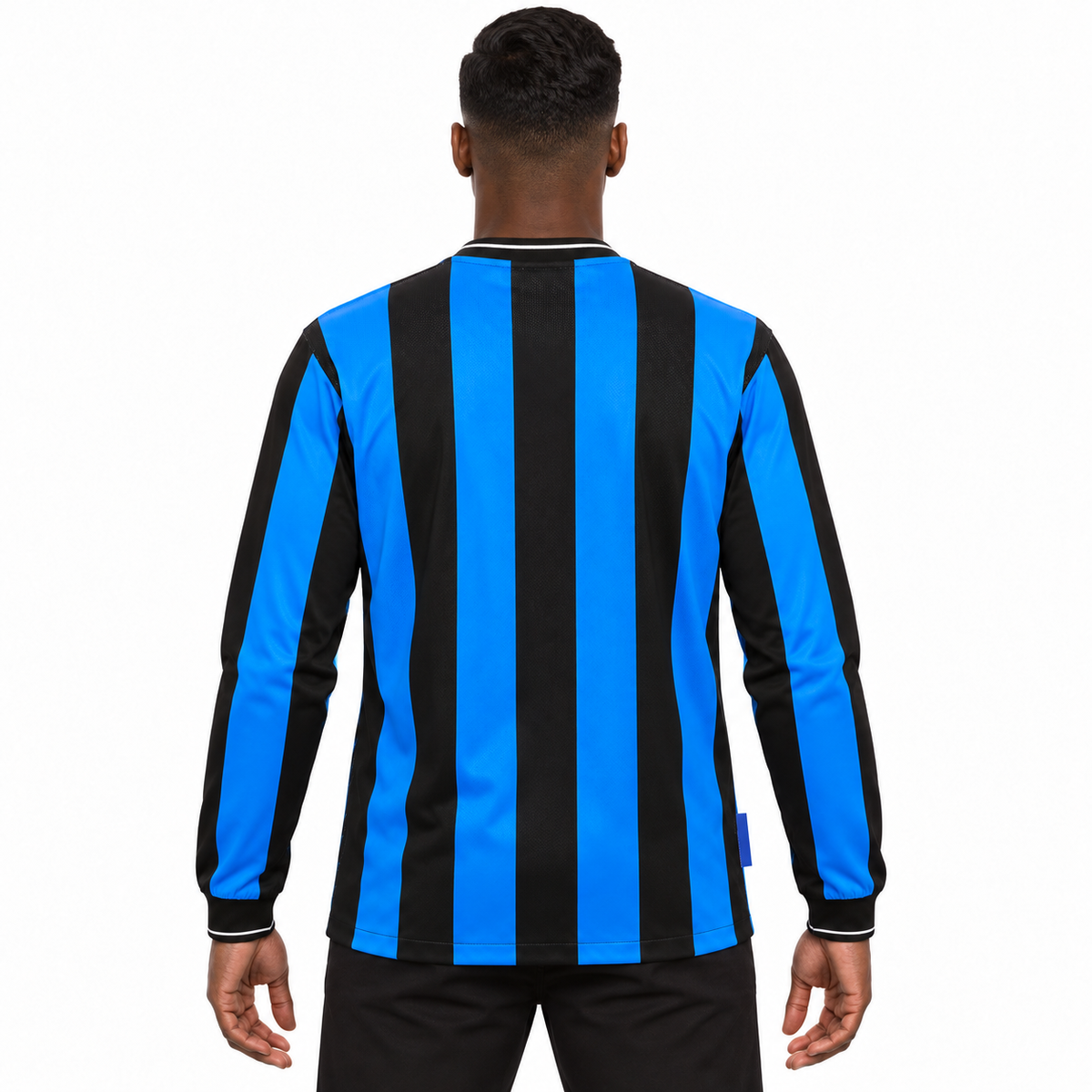 Camisa Inter de Milão Home 2009/10 Retrô Masculina Manga Longa Final da Champions - Imagem 2