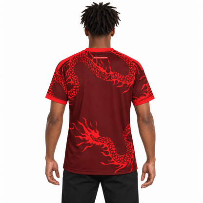 Camisa Internacional Third 26/27 Torcedor Masculina - Vermelha — modelo de costas