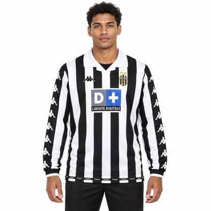 Camisa Juventus 1999/00 Retrô Masculina Manga Longa - Imagem 1