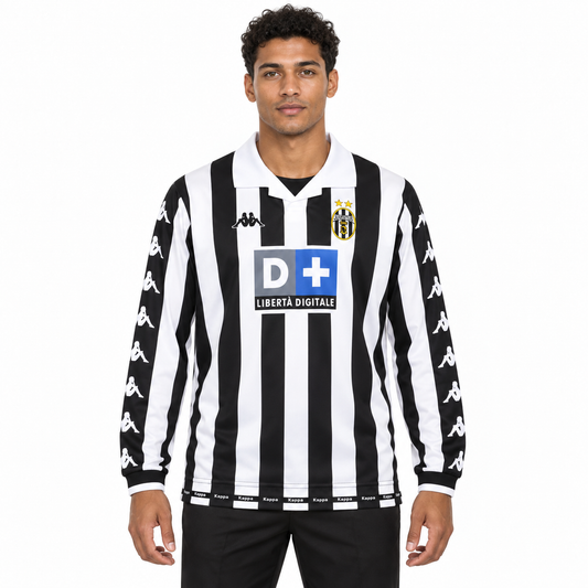 Camisa Juventus 1999/00 Retrô Masculina Manga Longa - Imagem 1