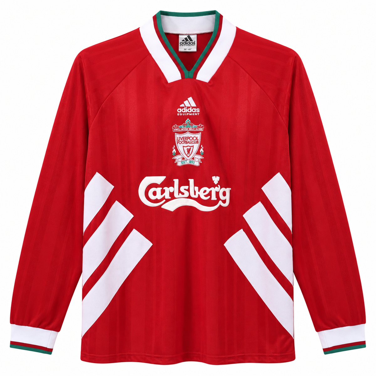 Camisa Liverpool Home 1993/95 Retrô Masculina Manga Longa - Imagem 3