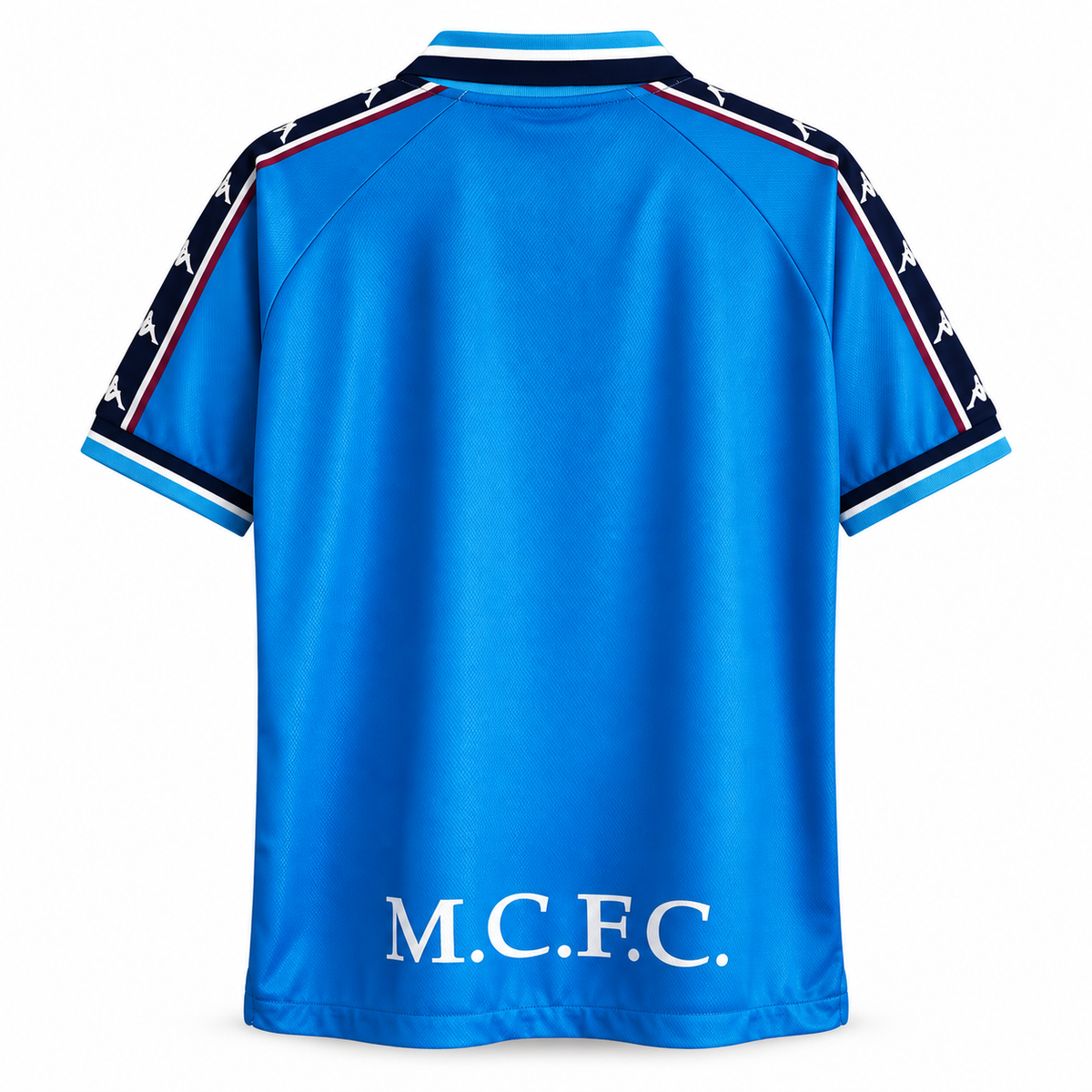Camisa Manchester City Home 1997/98 Retrô Masculina - Azul — camisa de costas