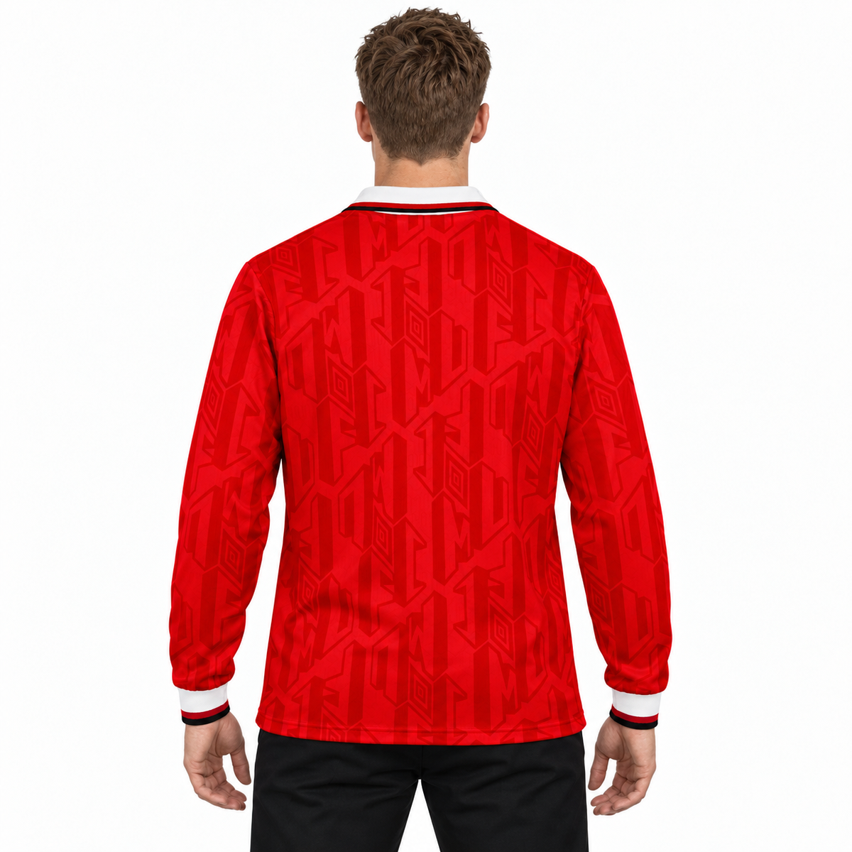 Camisa Manchester United 1992/94 Retrô Masculina Manga Longa - Imagem 2
