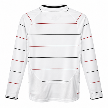 Camisa Manchester United Away 2003/04 Retrô Masculina Manga Longa - Imagem 4