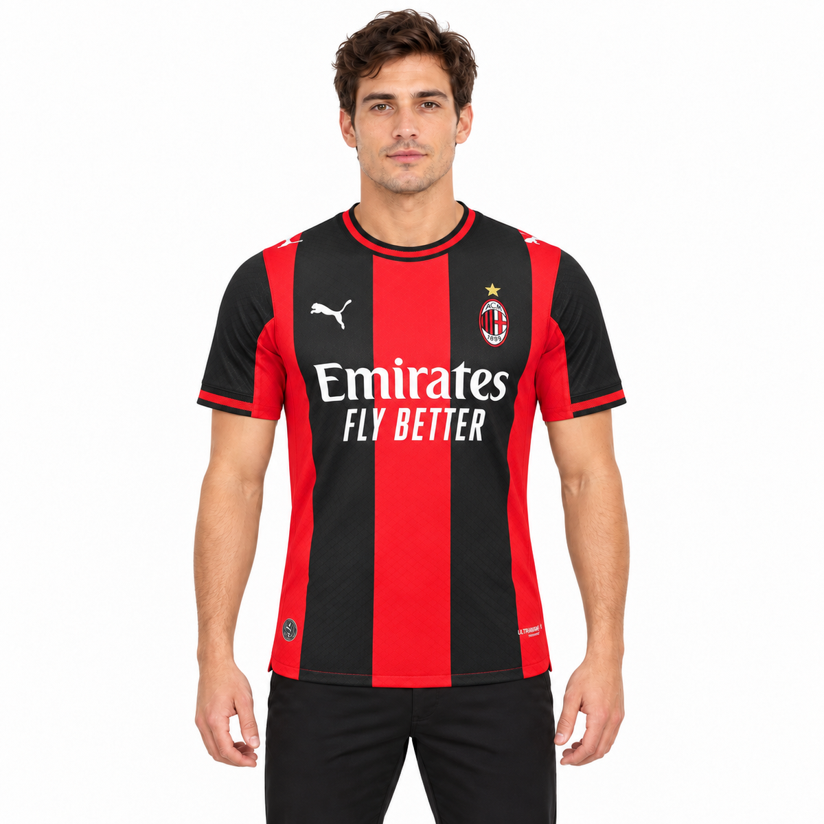 Camisa Milan Home 26/27 Jogador Masculina - frente