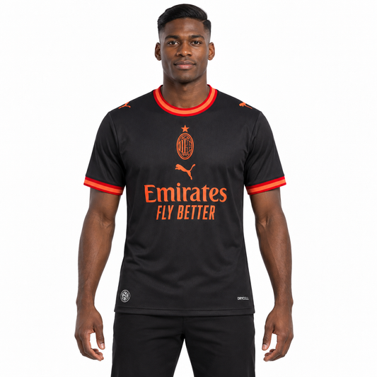 Camisa Milan Third 26/27 Torcedor Masculina - Preta — modelo de frente