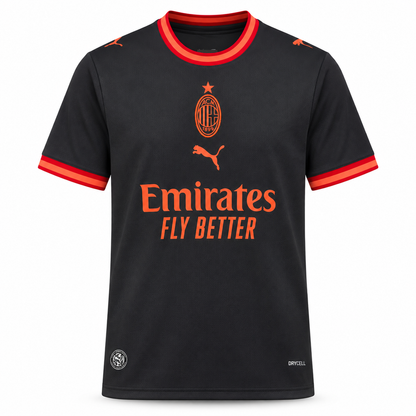 Camisa Milan Third 26/27 Torcedor Masculina - Preta — camisa de frente