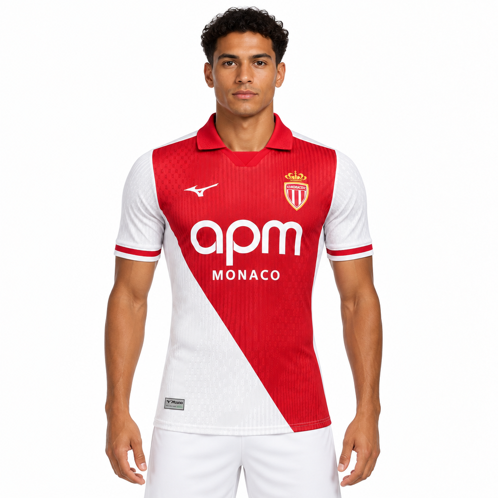 Camisa Monaco Home 26/27 Jogador Masculina - frente