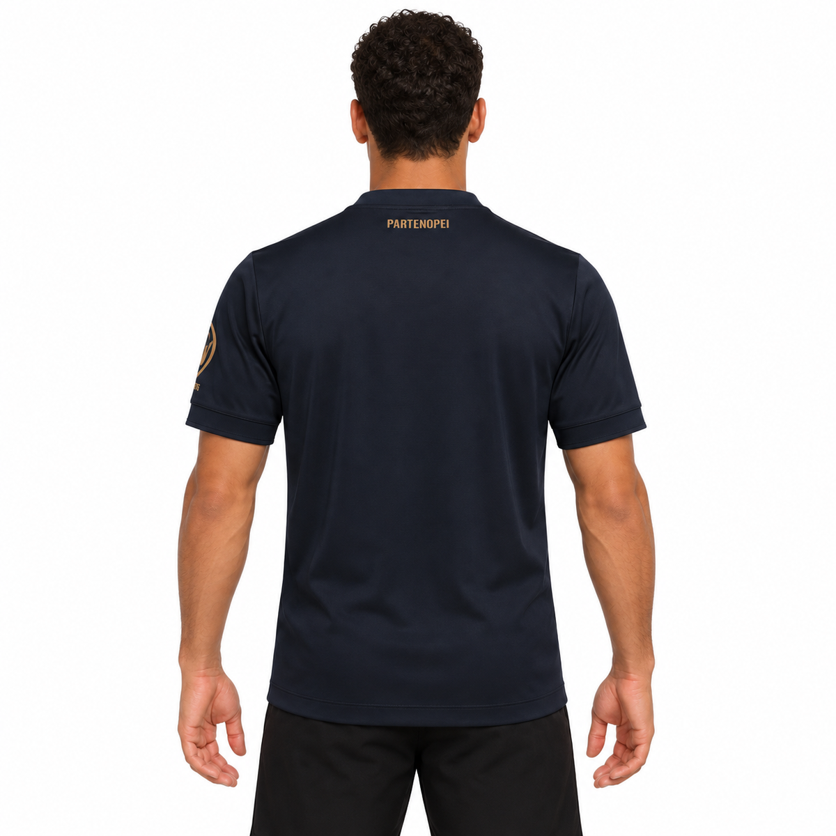 Camisa Napoli Third 26/27 Torcedor Masculina - Azul-marinho — modelo de costas