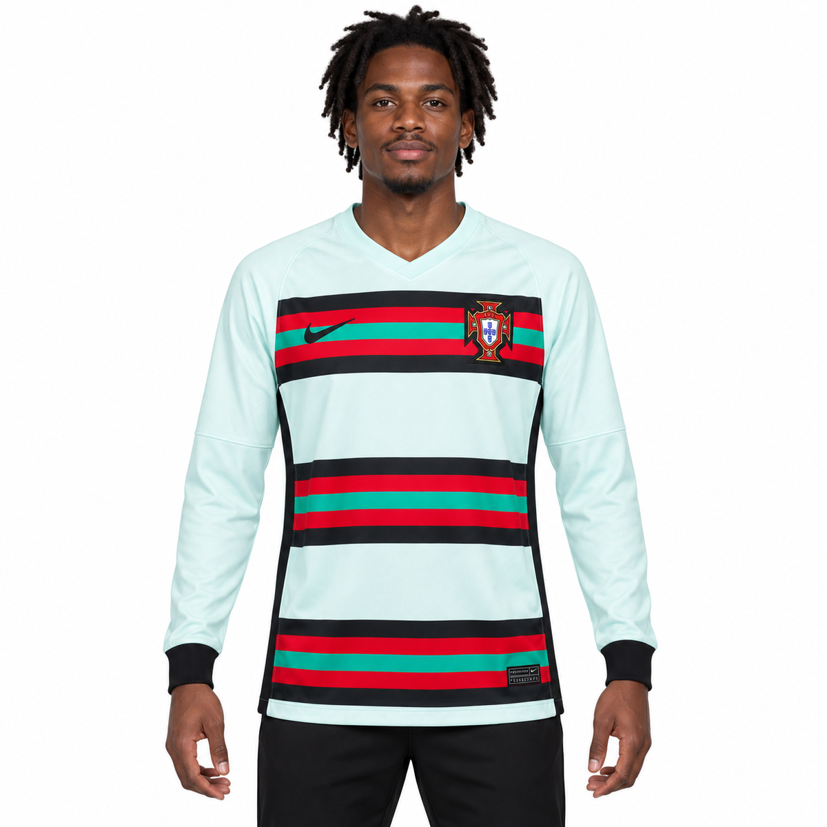 Camisa Portugal Away 2020 Retrô Masculina Manga Longa - Imagem 1