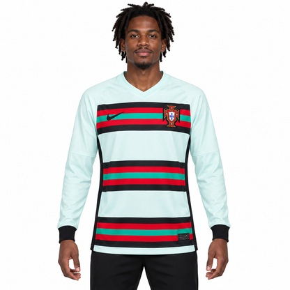 Camisa Portugal Away 2020 Retrô Masculina Manga Longa - Imagem 1