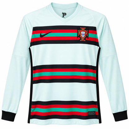 Camisa Portugal Away 2020 Retrô Masculina Manga Longa - Imagem 3